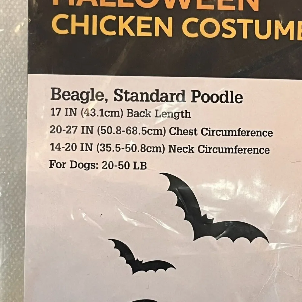 NWOT Vibrant Life Halloween Dog & Cat Costume Chicken‎